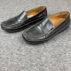 Johnston and Murphy Locklin Venetian Loafers Boys' 7M Black Rubber Sole Penny
